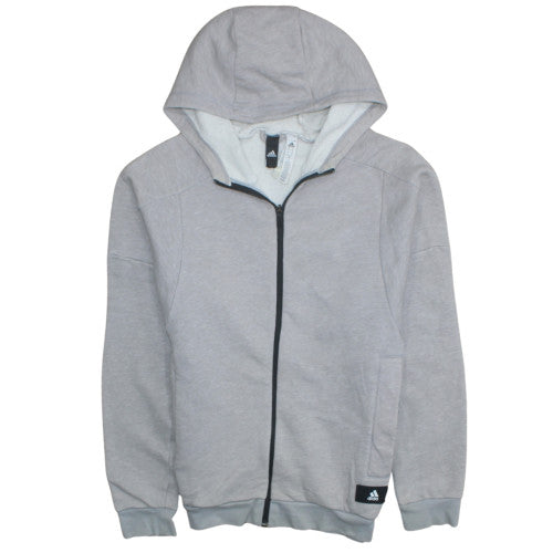 Mens UK Size M adidas Grey Full Zip Hoodie