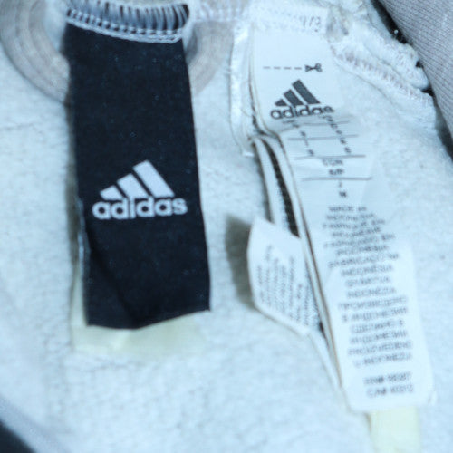 Mens UK Size M adidas Grey Full Zip Hoodie