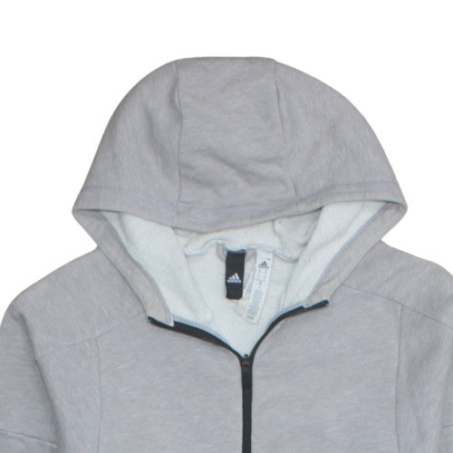 Mens UK Size M adidas Grey Full Zip Hoodie