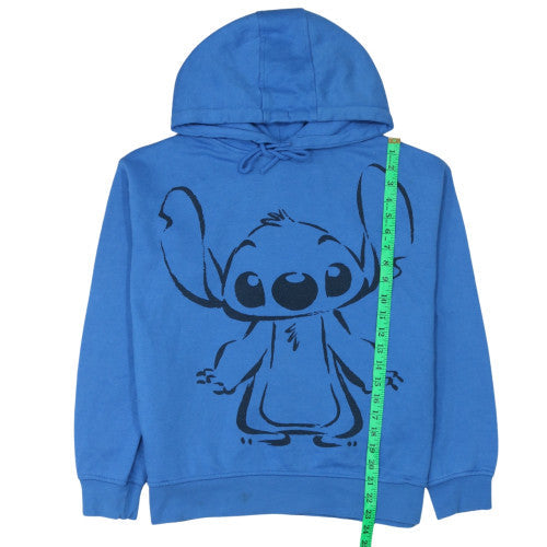 Womens UK Size 12 Disney Blue Pullover Hoodie