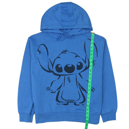 Womens UK Size 12 Disney Blue Pullover Hoodie