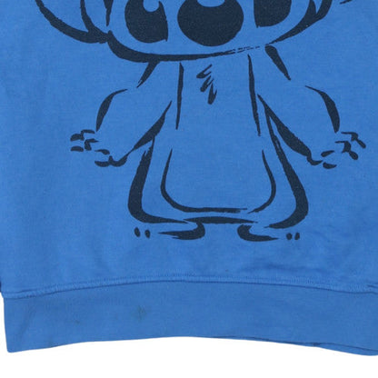 Womens UK Size 12 Disney Blue Pullover Hoodie