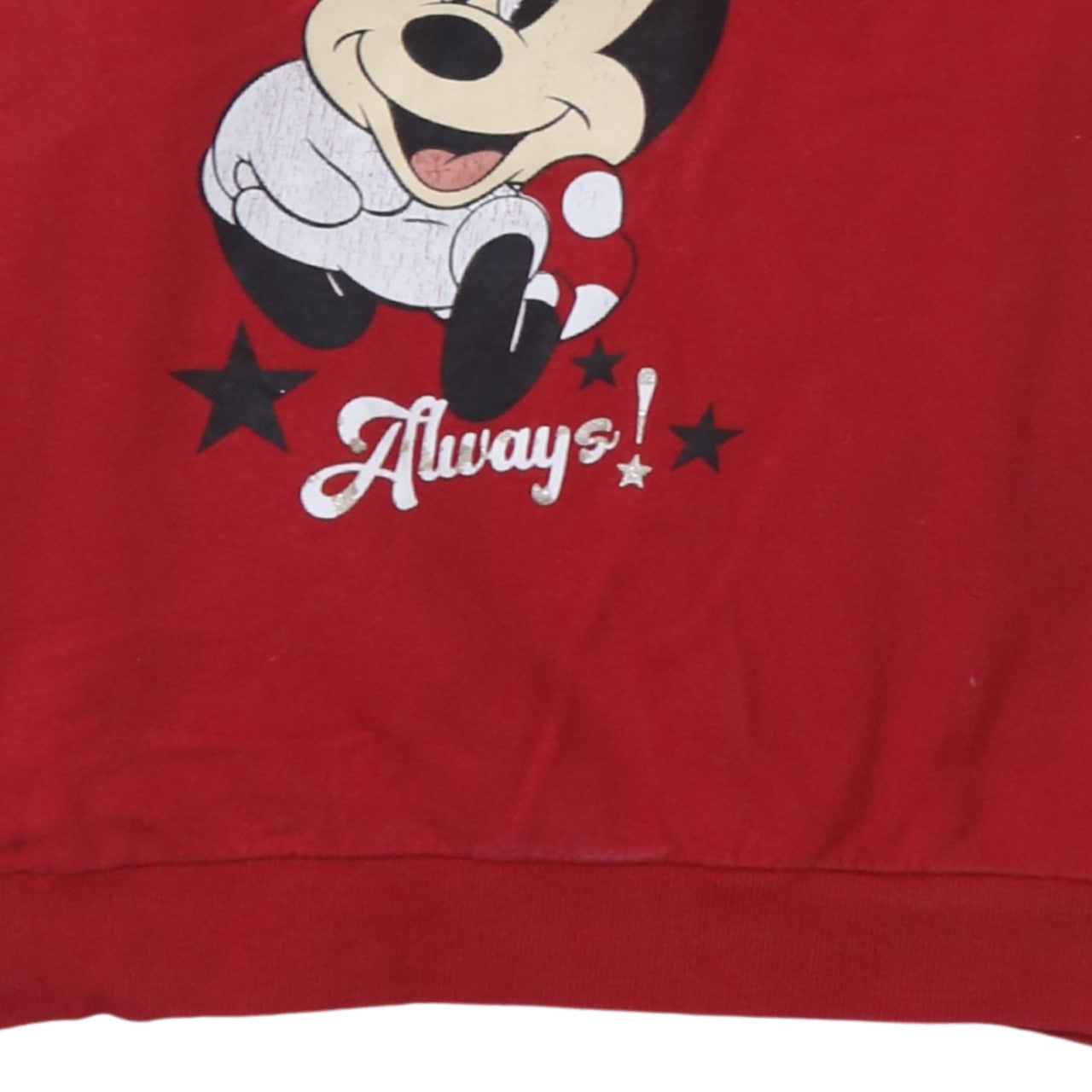 Womens UK Size L Disney Red Pullover Sweatshirt