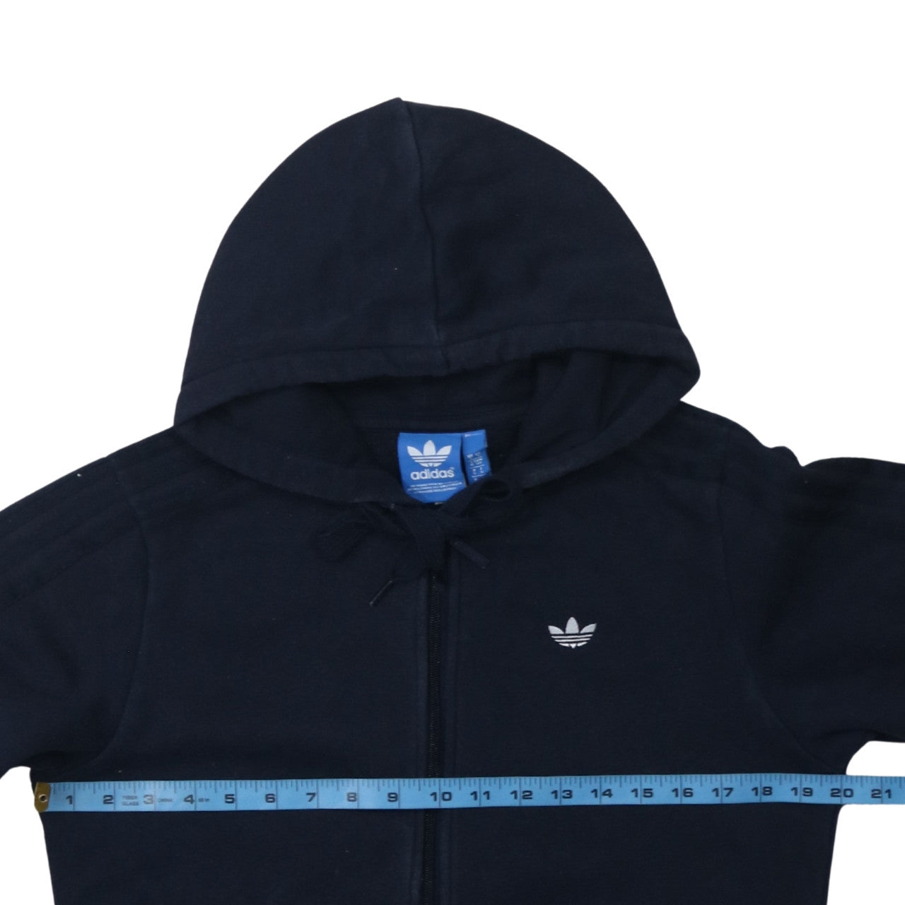 Mens UK Size S adidas Black Full Zip Hoodie