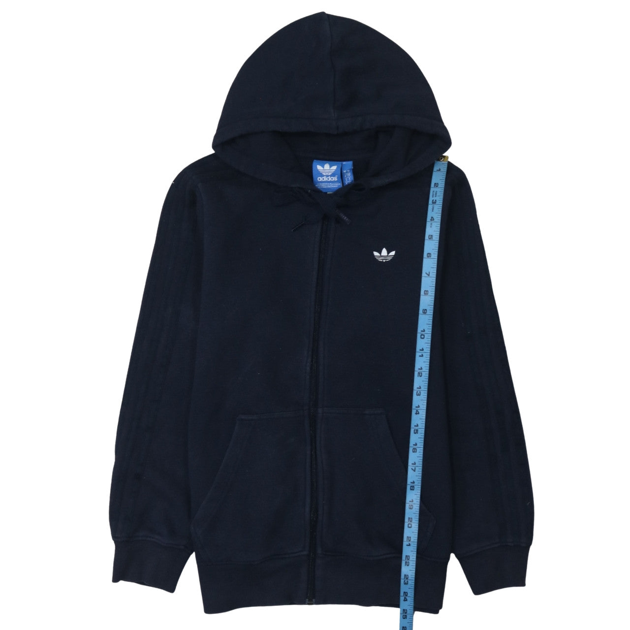Mens UK Size S adidas Black Full Zip Hoodie