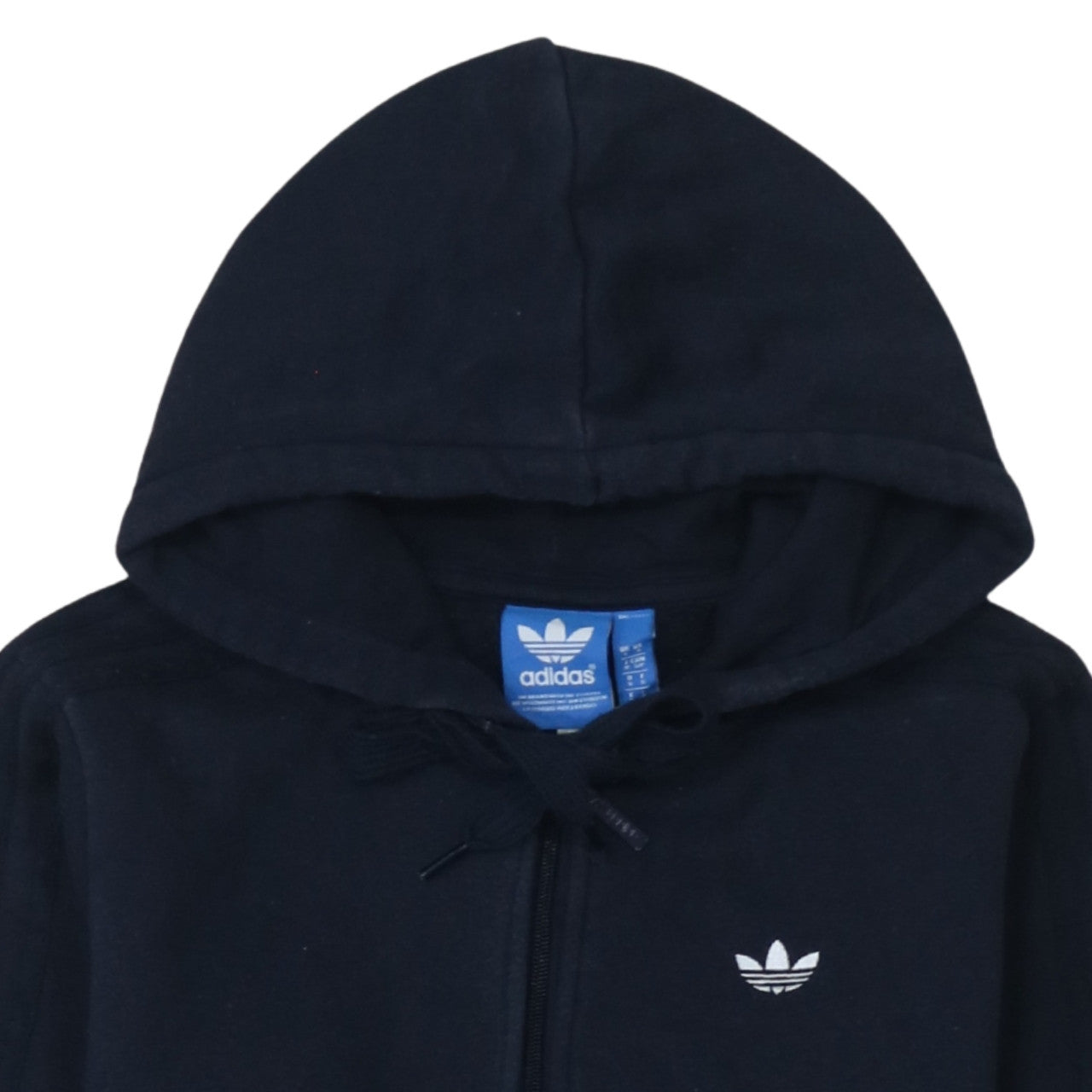 Mens UK Size S adidas Black Full Zip Hoodie