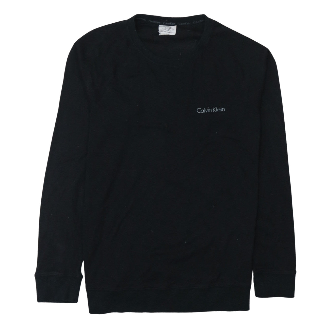 Womens UK Size S Calvin Klein Black Pullover Sweatshirt