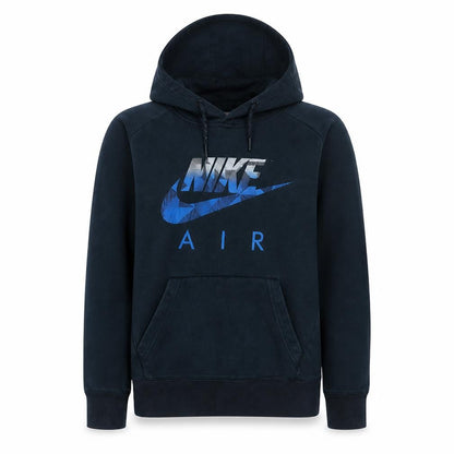 Mens UK Size S Nike Blue Pullover Hoodie