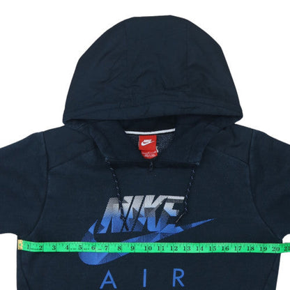 Mens UK Size S Nike Blue Pullover Hoodie