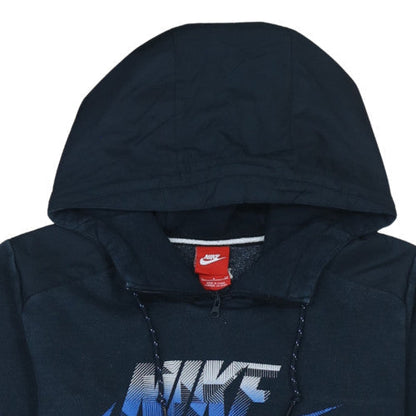 Mens UK Size S Nike Blue Pullover Hoodie