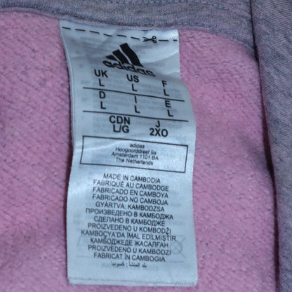 Womens UK Size L adidas Grey Pullover Hoodie