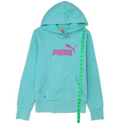 Womens UK Size 12 PUMA Blue Pullover Hoodie