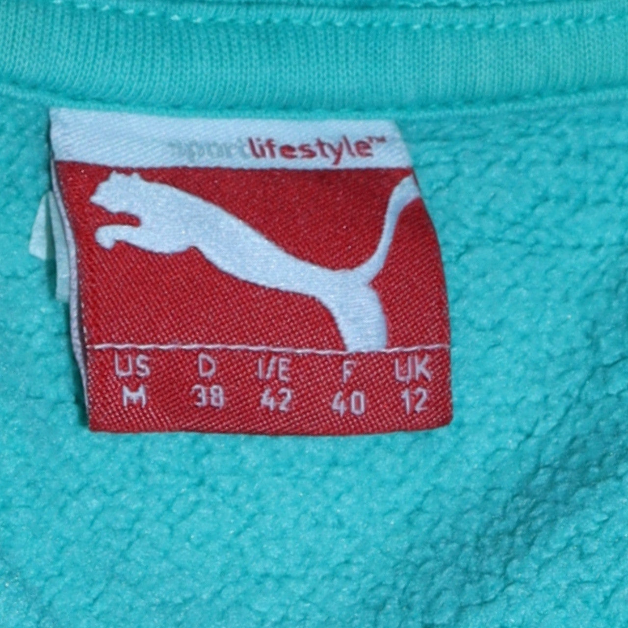 Womens UK Size 12 PUMA Blue Pullover Hoodie