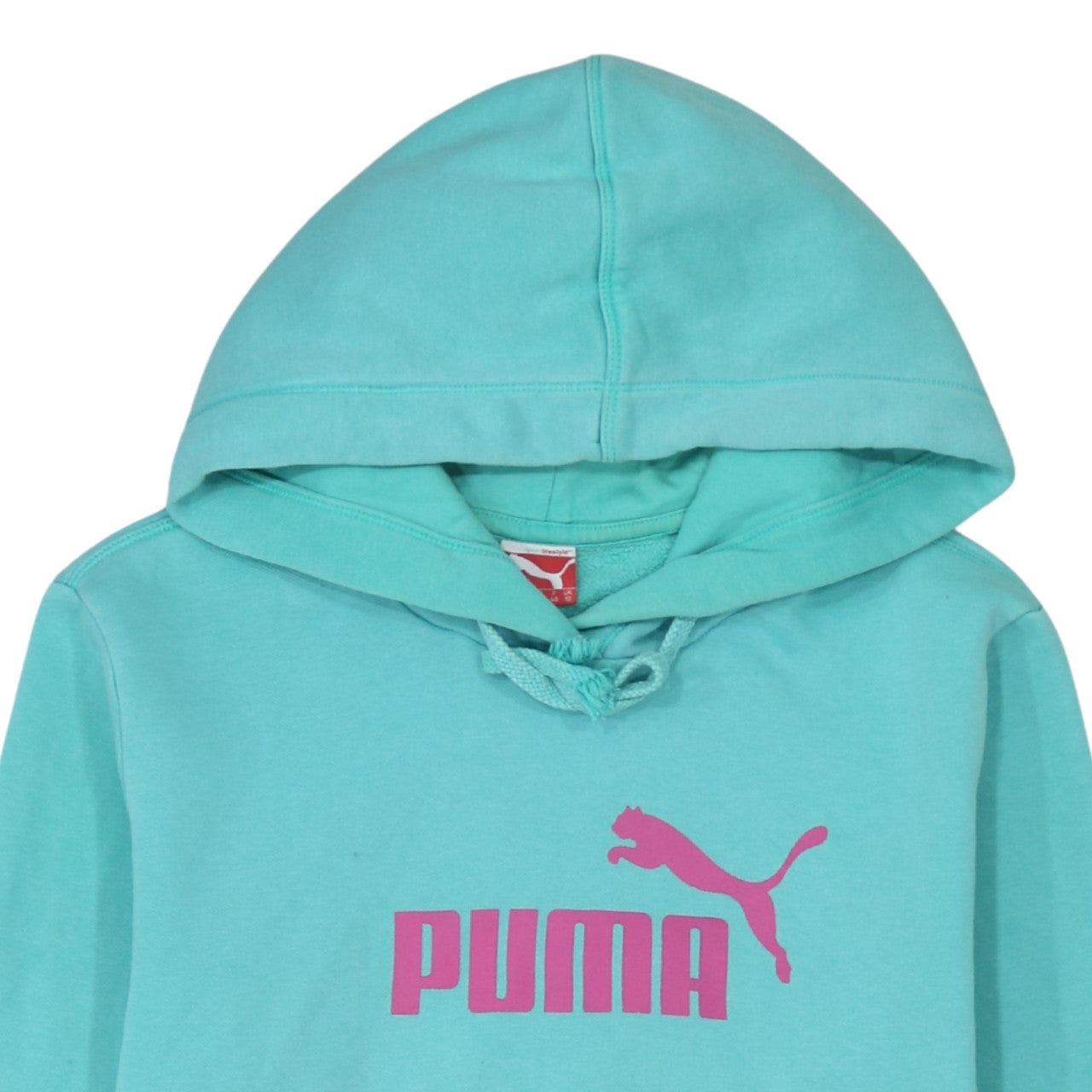 Womens UK Size 12 PUMA Blue Pullover Hoodie