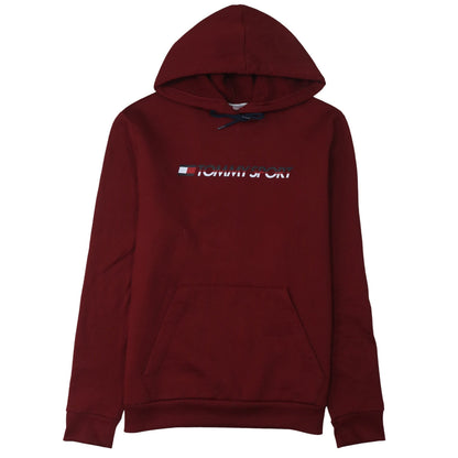 Mens UK Size L Tommy Sport Red Pullover Hoodie