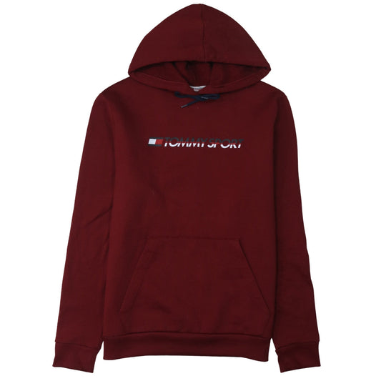 Mens UK Size L Tommy Sport Red Pullover Hoodie