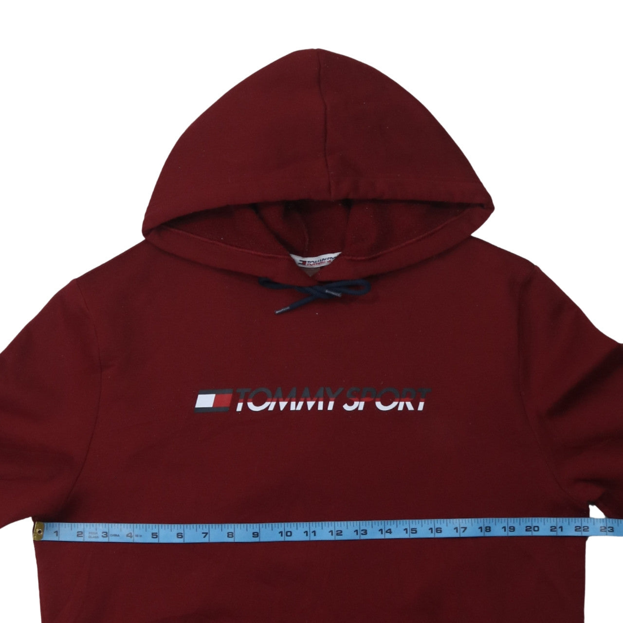 Mens UK Size L Tommy Sport Red Pullover Hoodie