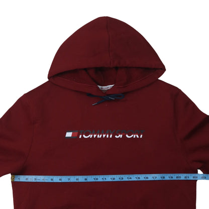 Mens UK Size L Tommy Sport Red Pullover Hoodie