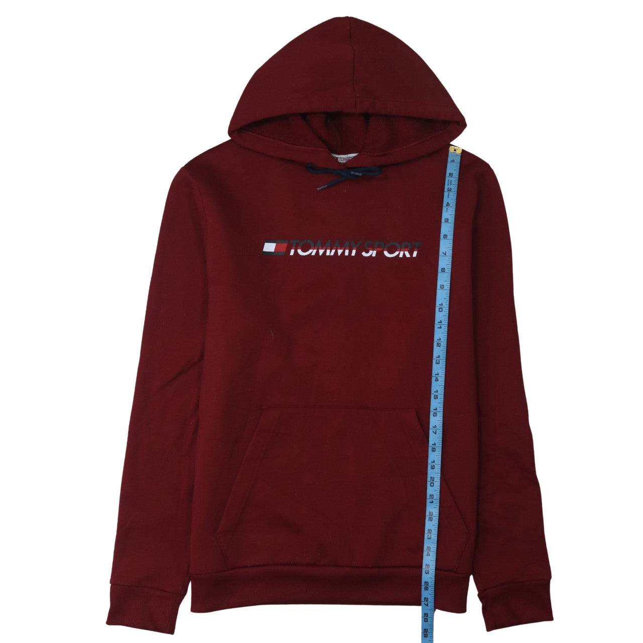 Mens UK Size L Tommy Sport Red Pullover Hoodie