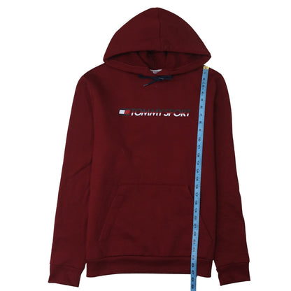 Mens UK Size L Tommy Sport Red Pullover Hoodie