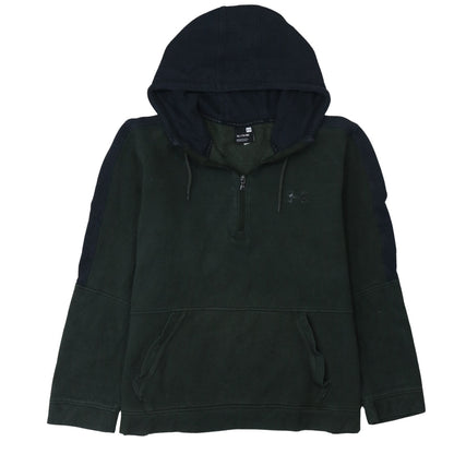 Mens UK Size XL Under armour Green 1/2 Zip Hoodie