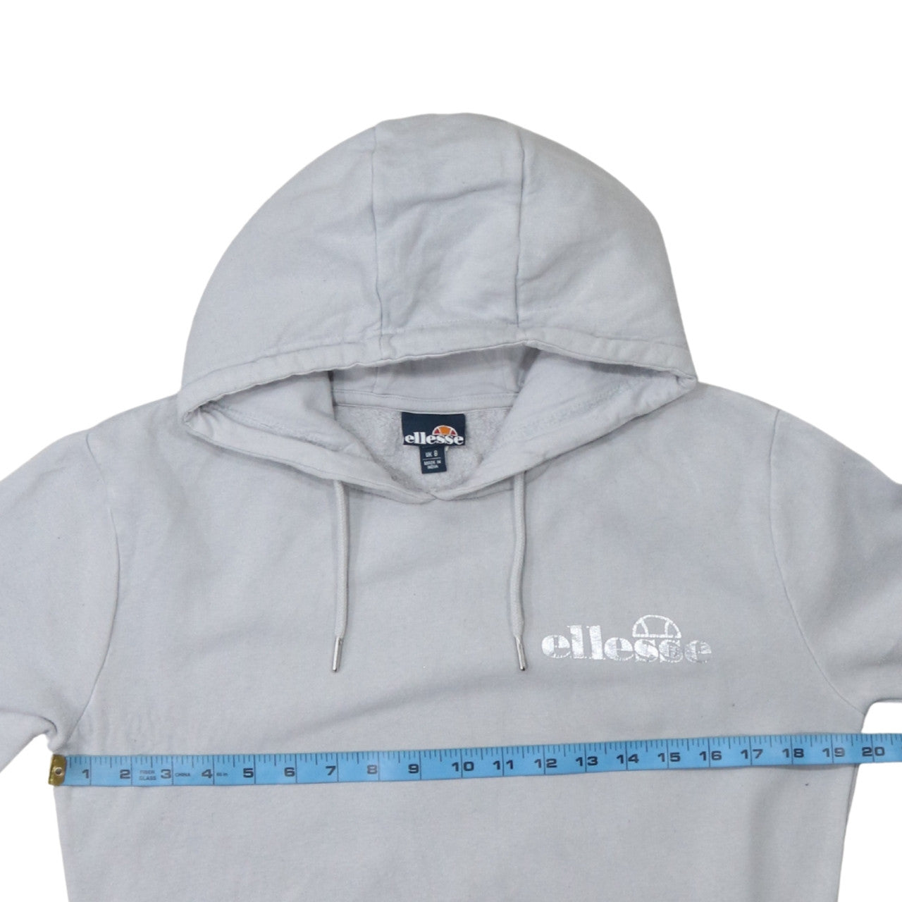 Womens UK Size 8 ellesse Grey Pullover Hoodie