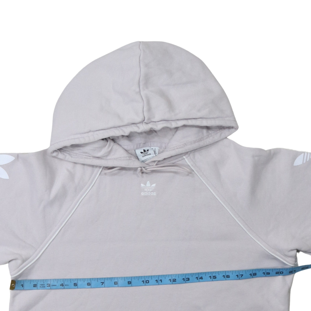 Womens UK Size 6 adidas Grey Pullover Hoodie