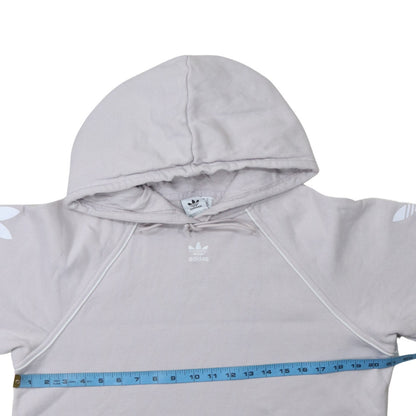 Womens UK Size 6 adidas Grey Pullover Hoodie