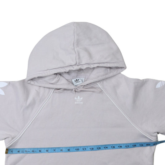 Womens UK Size 6 adidas Grey Pullover Hoodie