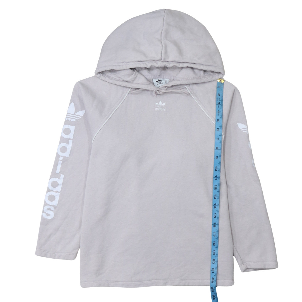 Womens UK Size 6 adidas Grey Pullover Hoodie