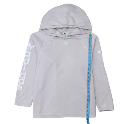 Womens UK Size 6 adidas Grey Pullover Hoodie