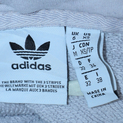 Womens UK Size 6 adidas Grey Pullover Hoodie