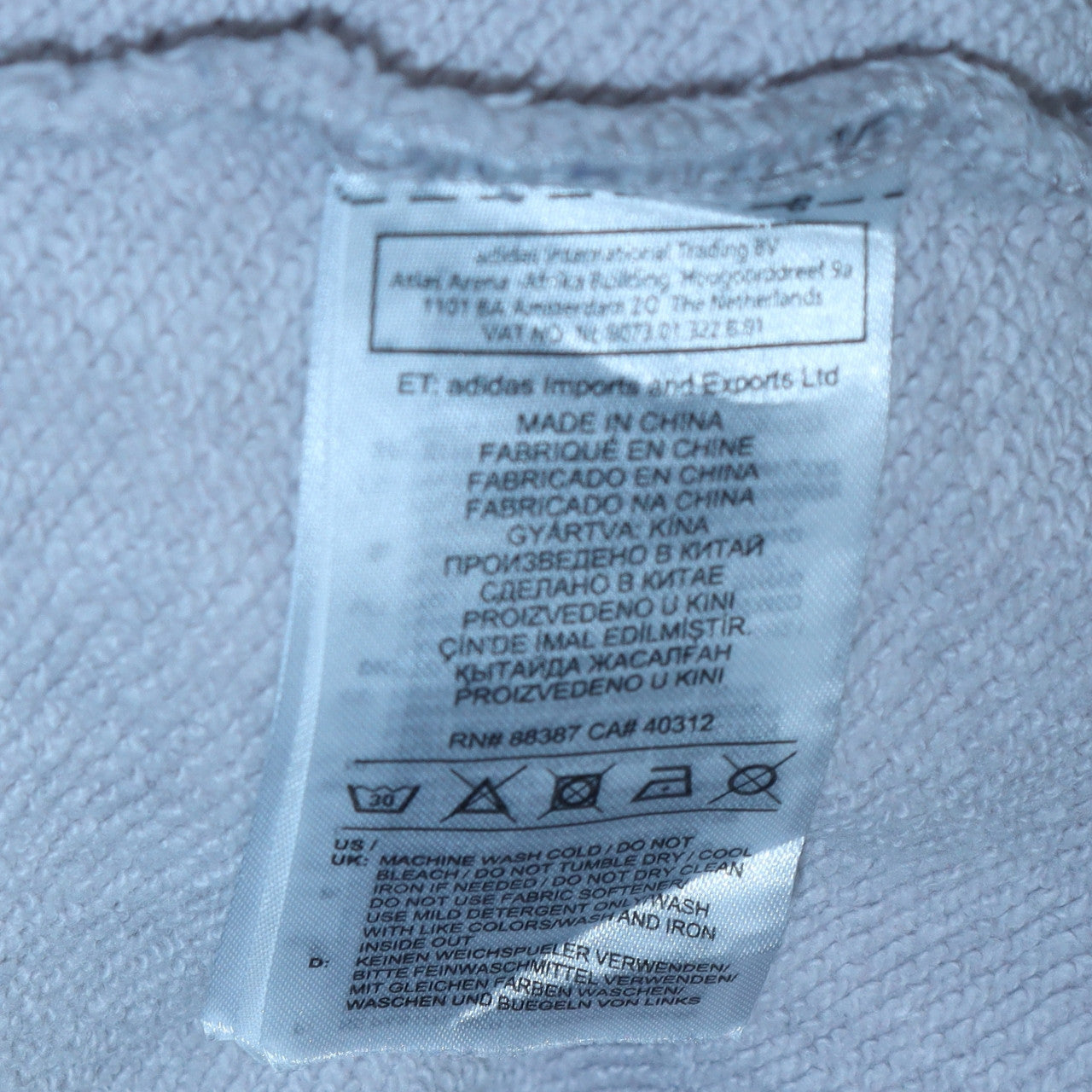 Womens UK Size 6 adidas Grey Pullover Hoodie