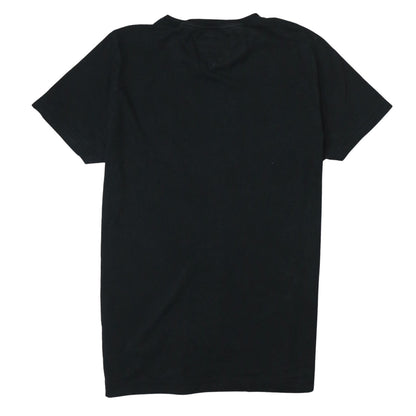 Tommy Hilfiger Men Black Logo Graphic Organic Cotton T-Shirt M