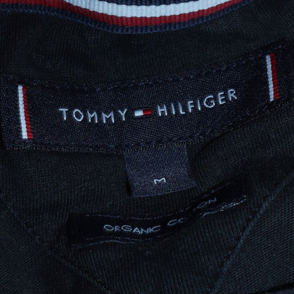 Tommy Hilfiger Men Black Logo Graphic Organic Cotton T-Shirt M