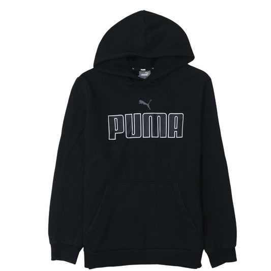 Mens UK Size M PUMA Black Pullover Hoodie