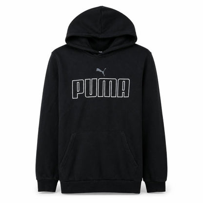Mens UK Size M PUMA Black Pullover Hoodie