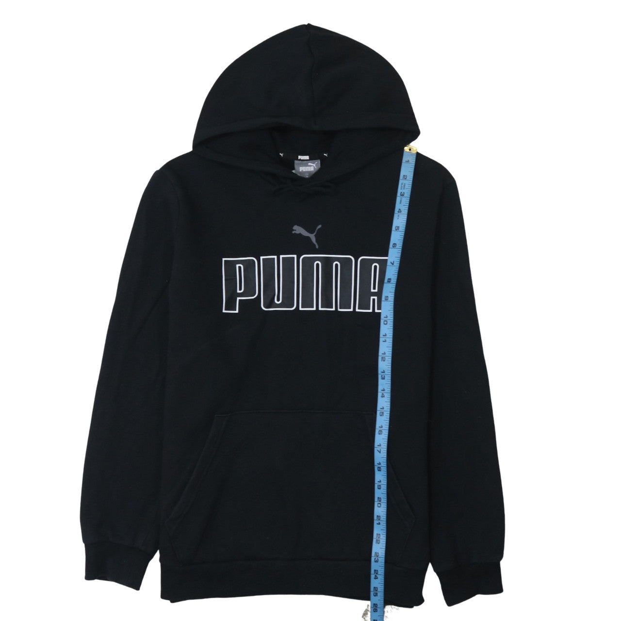 Mens UK Size M PUMA Black Pullover Hoodie