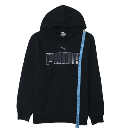Mens UK Size M PUMA Black Pullover Hoodie