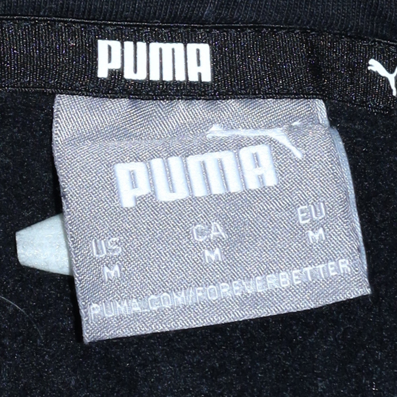 Mens UK Size M PUMA Black Pullover Hoodie