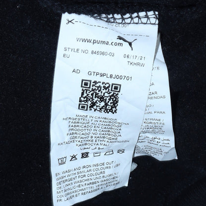 Mens UK Size M PUMA Black Pullover Hoodie