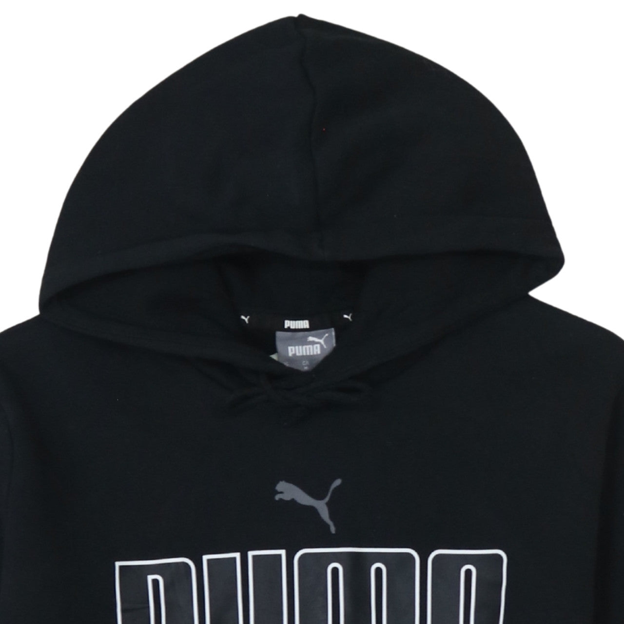 Mens UK Size M PUMA Black Pullover Hoodie