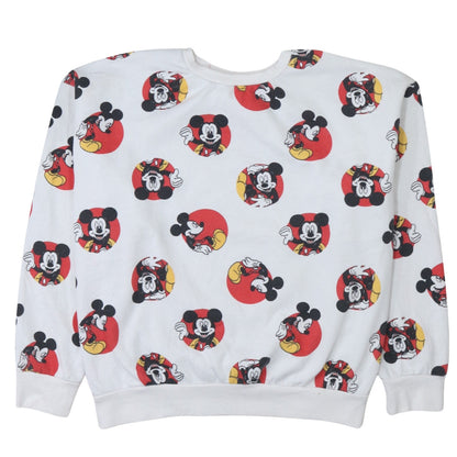 Womens UK Size XL Disney White Pullover Sweatshirt