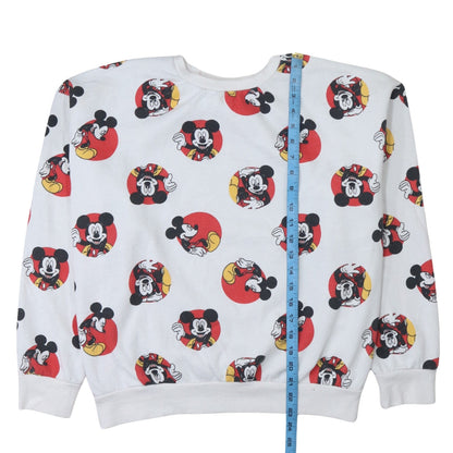 Womens UK Size XL Disney White Pullover Sweatshirt