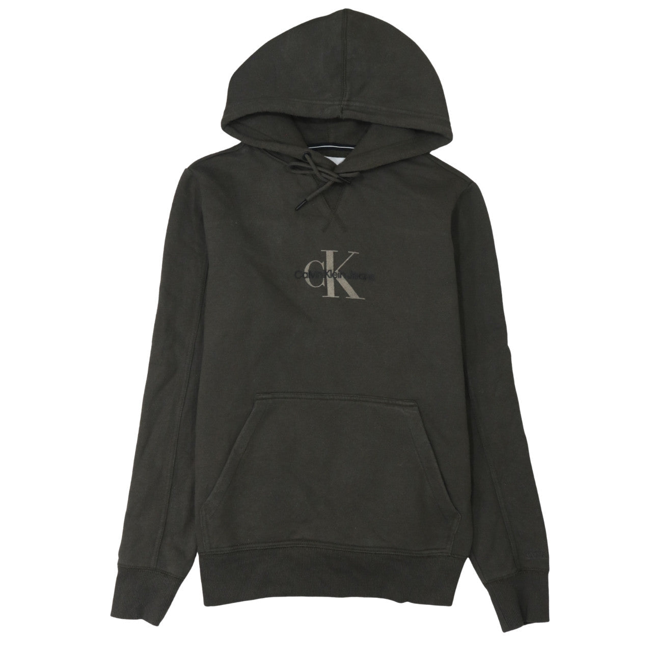 Mens UK Size S Calvin Klein Jeans Brown Pullover Hoodie