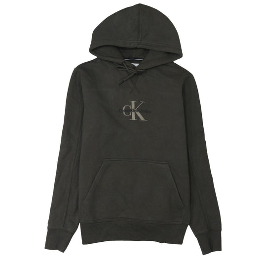 Mens UK Size S Calvin Klein Jeans Brown Pullover Hoodie