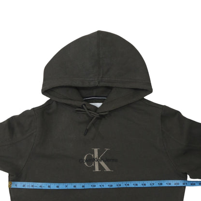 Mens UK Size S Calvin Klein Jeans Brown Pullover Hoodie
