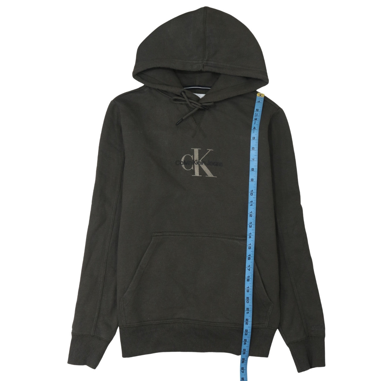 Mens UK Size S Calvin Klein Jeans Brown Pullover Hoodie