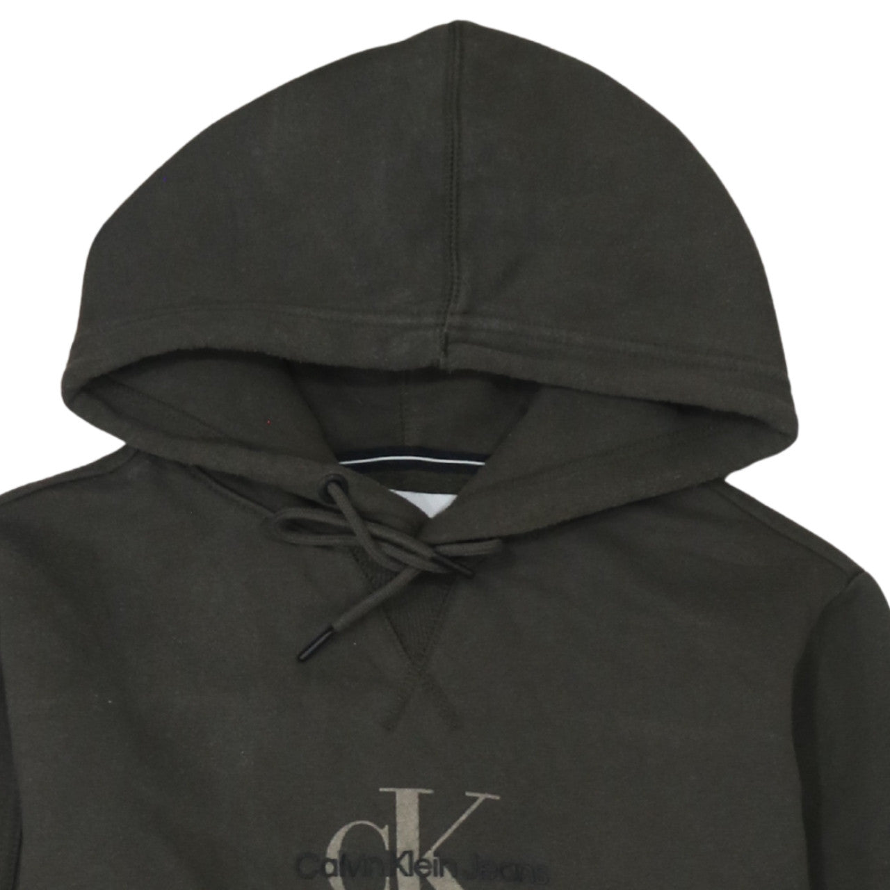 Mens UK Size S Calvin Klein Jeans Brown Pullover Hoodie