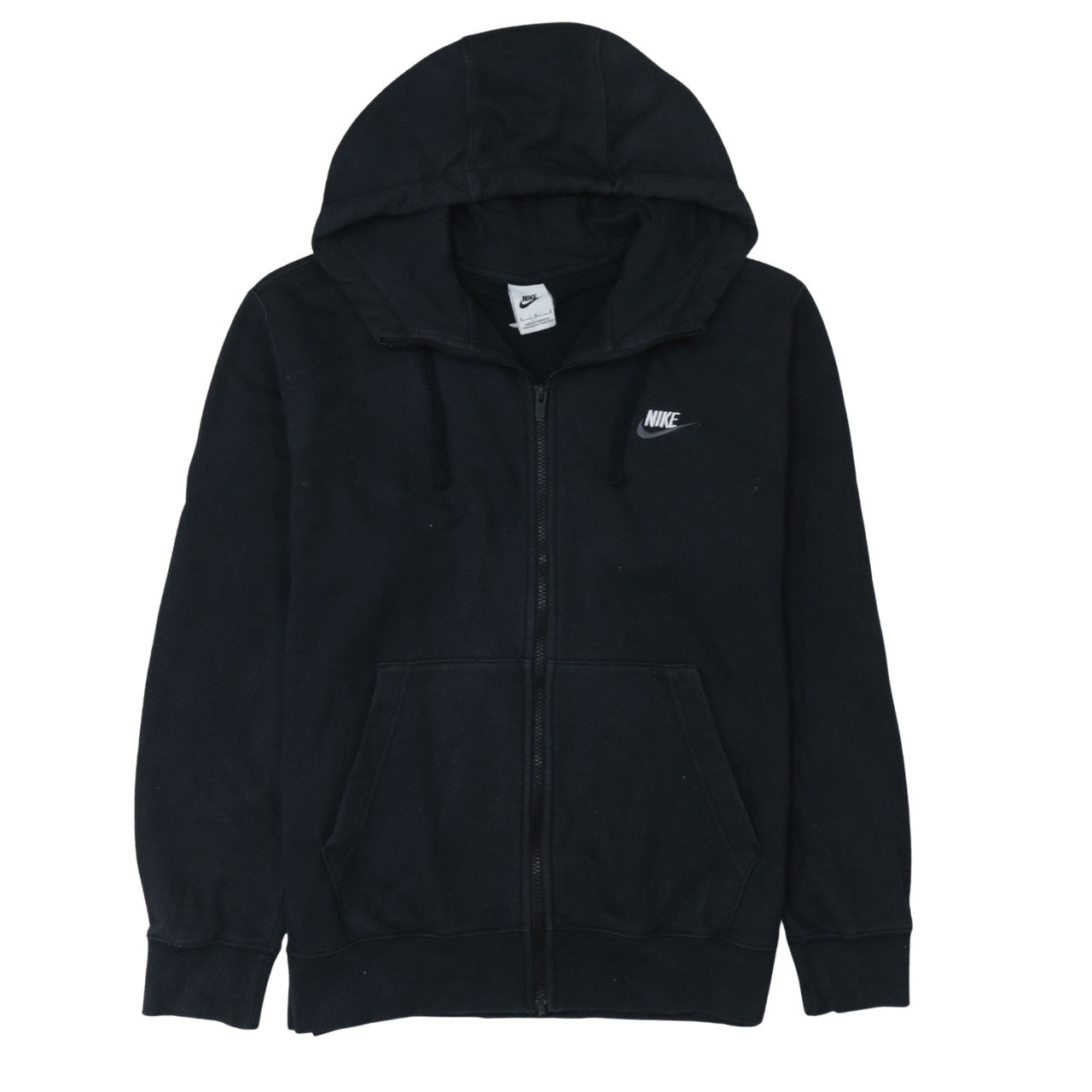Mens UK Size M Nike Black Full Zip Hoodie